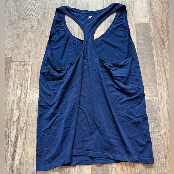 3/$10 Fabletics Blue Racerback Tank Top - Picture 5 of 5